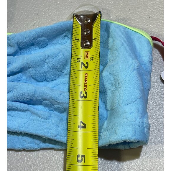 Justice Girls S (7/8) Beaded Terry Halter Bikini Blue UPF 50+ - Picture 8 of 9